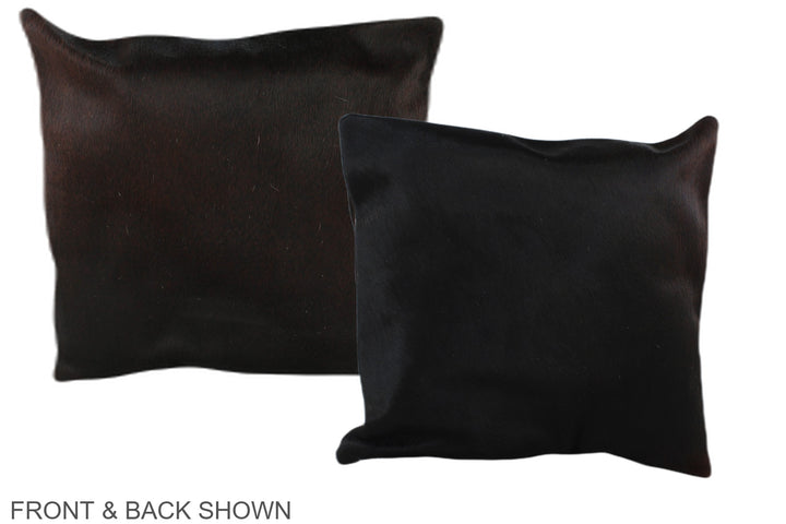 Chocolate 16"x16" Brazilian Cowhide Pillow #A36055 by Hudson Hides
