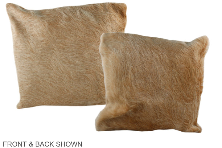 Solid Brown 16"x16" Brazilian Cowhide Pillow #A36058 by Hudson Hides