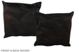 Brown with Red 16"x16" Brazilian Cowhide Pillow #A36060 by Hudson Hides