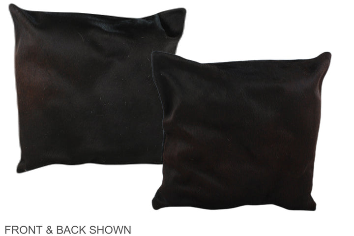 Brown with Red 16"x16" Brazilian Cowhide Pillow #A36060 by Hudson Hides