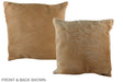 Solid Brown 16"x16" Brazilian Cowhide Pillow #A36062 by Hudson Hides