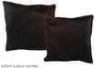 Chocolate 16"x16" Brazilian Cowhide Pillow #A36075 by Hudson Hides