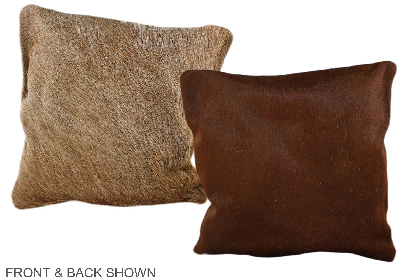 Brown and White Cowhide Pillow #A36111