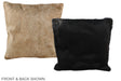 Solid Black 16"x16" Brazilian Cowhide Pillow #A36114 by Hudson Hides