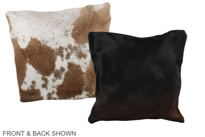 Chocolate 16"x16" Brazilian Cowhide Pillow #A36116 by Hudson Hides
