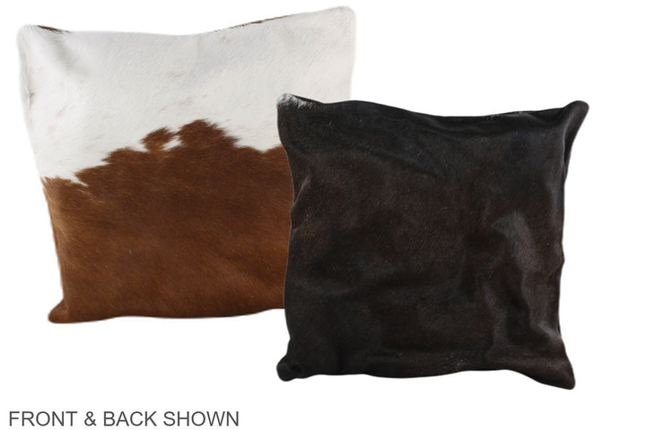 Chocolate 16"x16" Brazilian Cowhide Pillow #A36118 by Hudson Hides