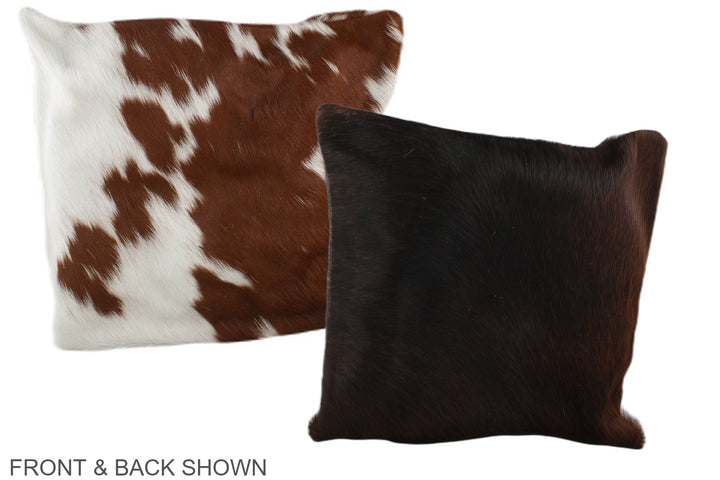 Chocolate 16"x16" Brazilian Cowhide Pillow #A36123 by Hudson Hides
