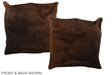 Chocolate 16"x16" Brazilian Cowhide Pillow #A36141 by Hudson Hides