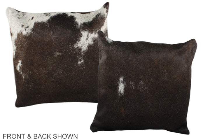 Chocolate 16"x16" Brazilian Cowhide Pillow #A36143 by Hudson Hides