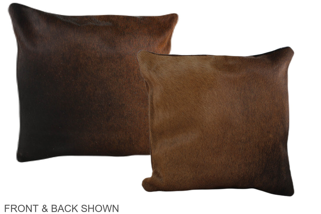 Chocolate 16"x16" Brazilian Cowhide Pillow #A36167 by Hudson Hides