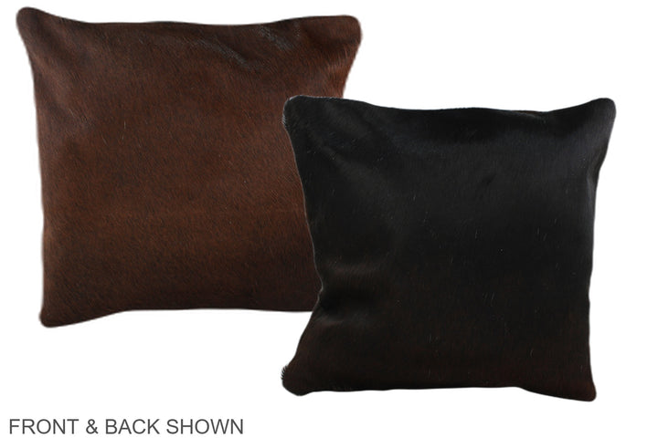 Chocolate 16"x16" Brazilian Cowhide Pillow #A36174 by Hudson Hides