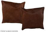 Solid Brown 16"x16" Brazilian Cowhide Pillow #A36181 by Hudson Hides