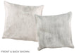 Grey 16"x16" Brazilian Cowhide Pillow #A36183 by Hudson Hides