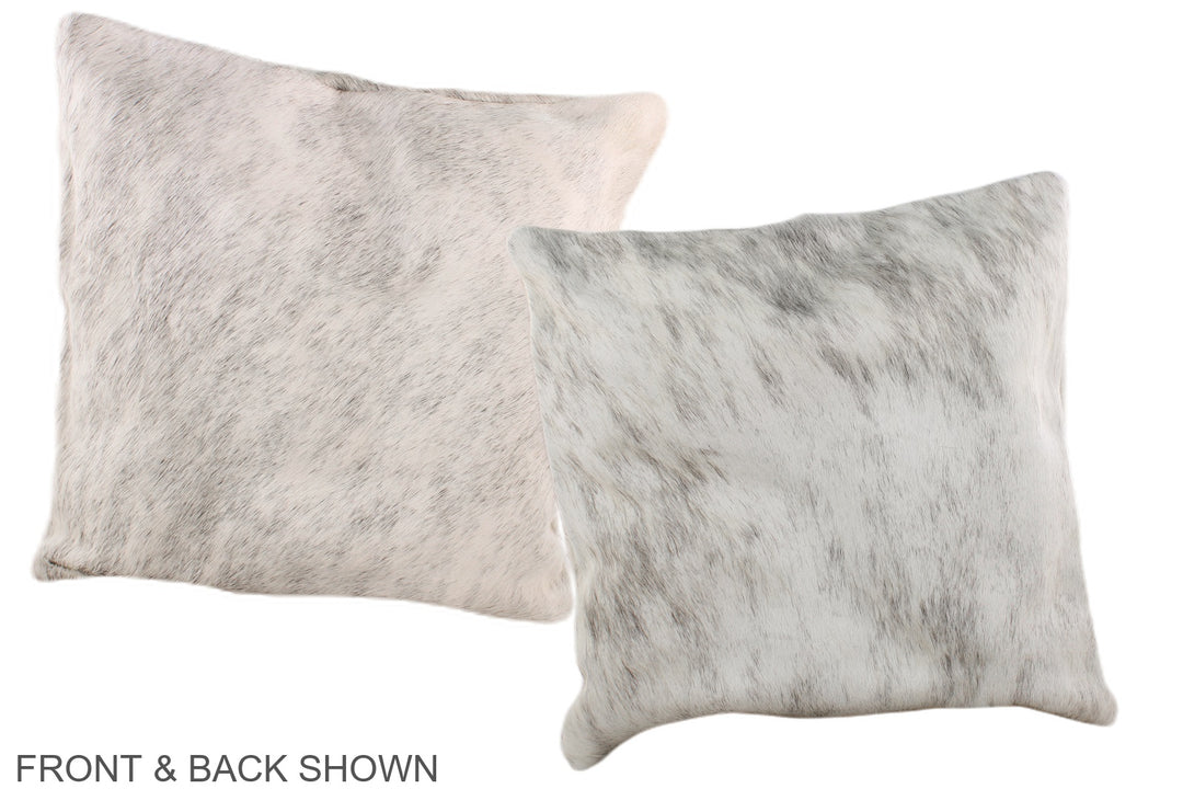 Grey 16"x16" Brazilian Cowhide Pillow #A36188 by Hudson Hides