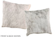 Grey 16"x16" Brazilian Cowhide Pillow #A36188 by Hudson Hides