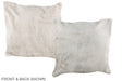 Grey 16"x16" Brazilian Cowhide Pillow #A36198 by Hudson Hides