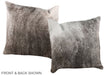 Grey 16"x16" Brazilian Cowhide Pillow #A36201 by Hudson Hides
