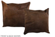 Chocolate 16"x16" Brazilian Cowhide Pillow #A36204 by Hudson Hides