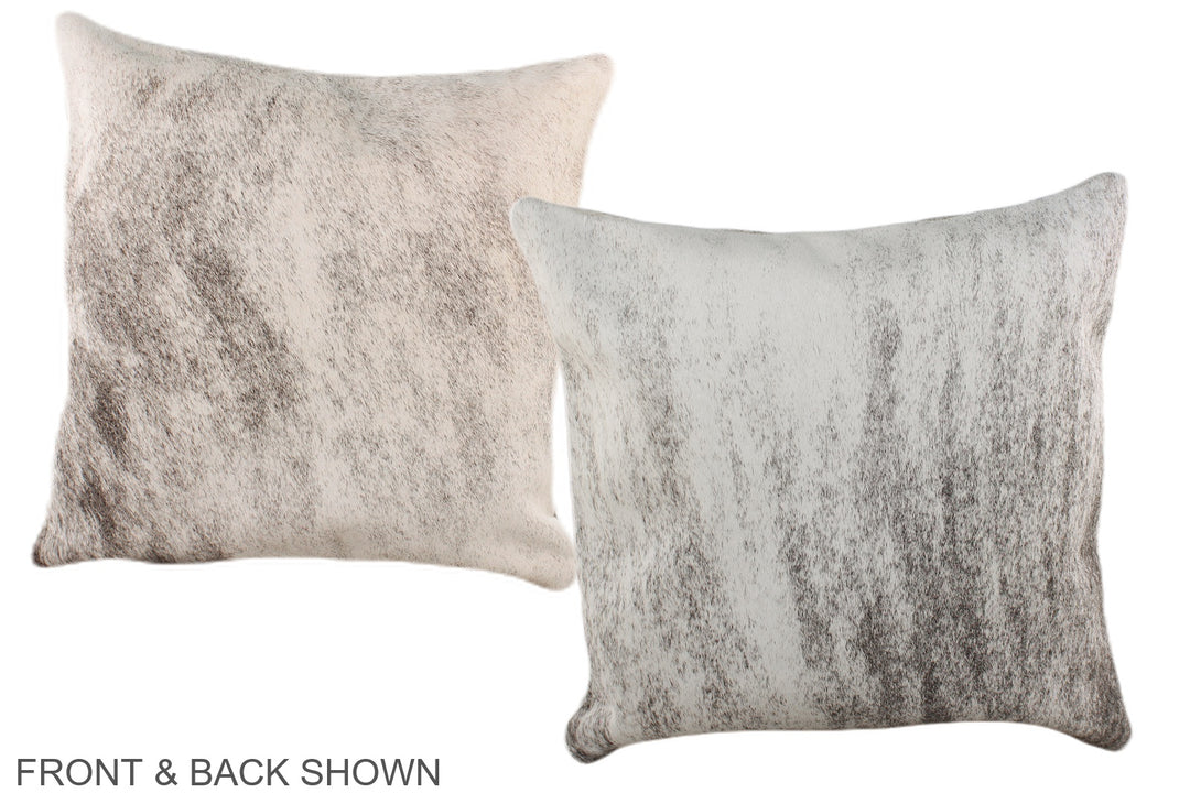 Grey 16"x16" Brazilian Cowhide Pillow #A36206 by Hudson Hides