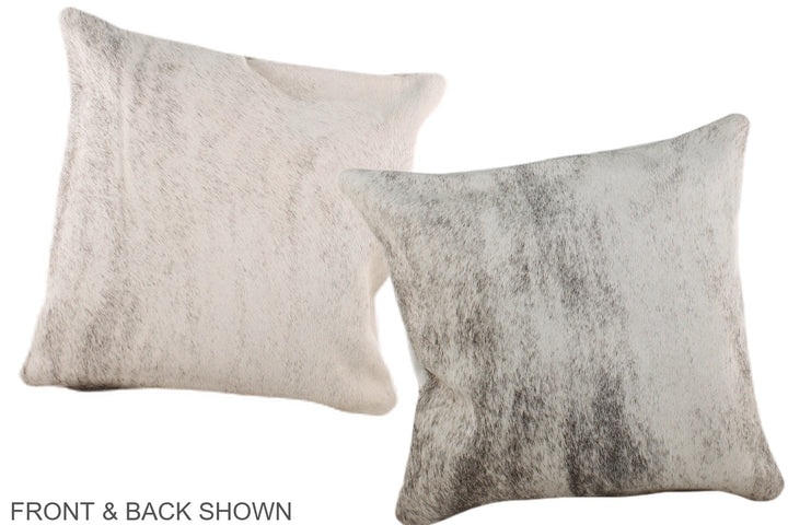 Grey 16"x16" Brazilian Cowhide Pillow #A36214 by Hudson Hides