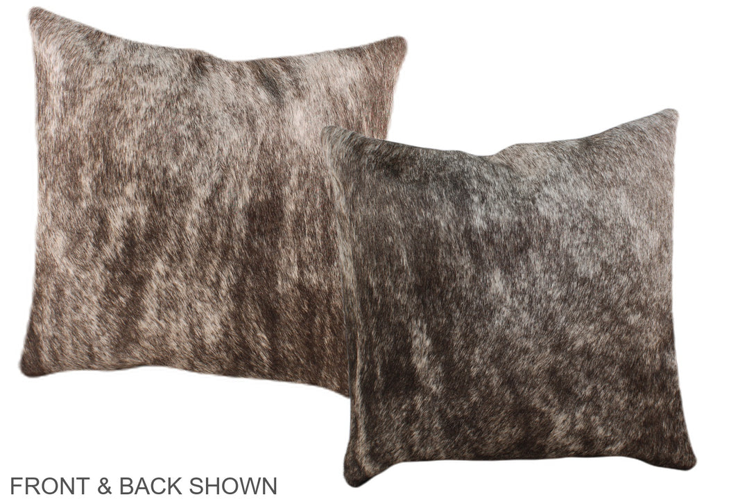 Grey 16"x16" Brazilian Cowhide Pillow #A36224 by Hudson Hides