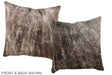 Grey 16"x16" Brazilian Cowhide Pillow #A36224 by Hudson Hides