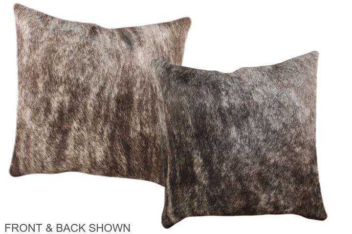 Grey 16"x16" Brazilian Cowhide Pillow #A36224 by Hudson Hides
