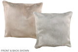 Solid White 16"x16" Brazilian Cowhide Pillow #A36234 by Hudson Hides