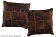 Patchwork 16"x16" Brazilian Cowhide Pillow #A36262 by Hudson Hides