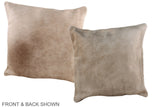 Champagne 16"x16" Brazilian Cowhide Pillow #A36269 by Hudson Hides
