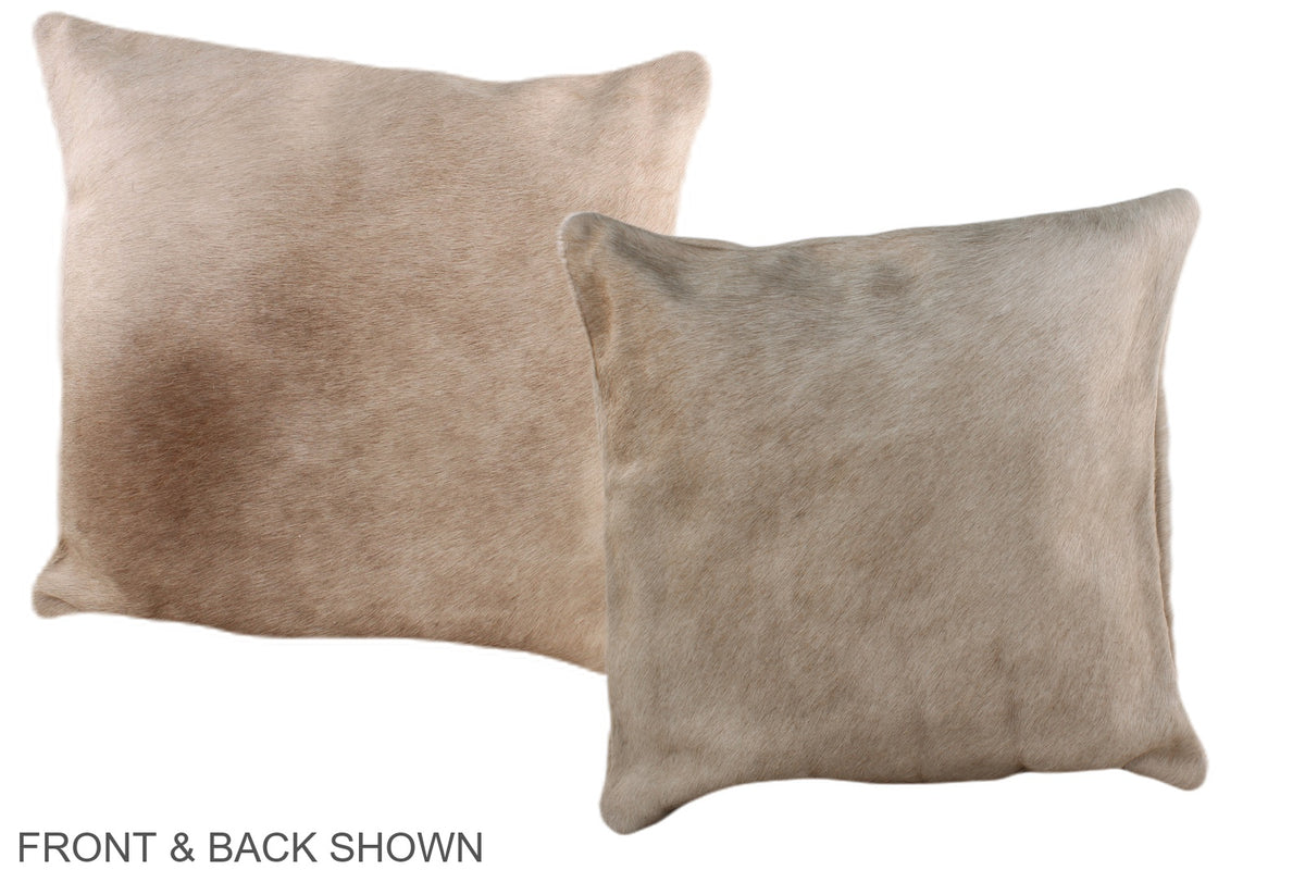 Champagne Cowhide Pillow #A36269