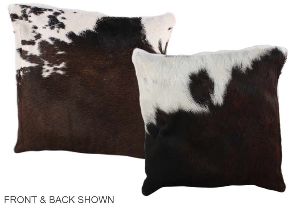 Chocolate 16"x16" Brazilian Cowhide Pillow #A36270 by Hudson Hides