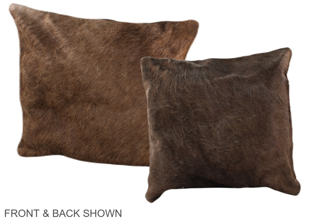 Taupe 16"x16" Brazilian Cowhide Pillow #A36273 by Hudson Hides