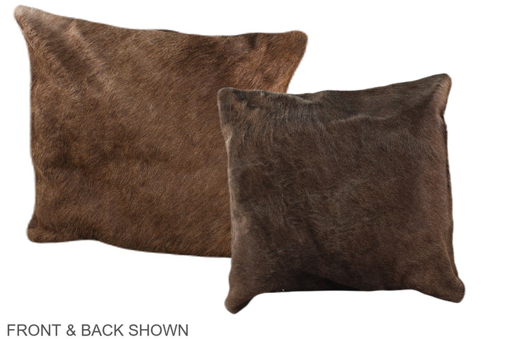 Taupe 16"x16" Brazilian Cowhide Pillow #A36273 by Hudson Hides