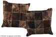 Patchwork 16"x16" Brazilian Cowhide Pillow #A36277 by Hudson Hides