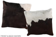 Chocolate 16"x16" Brazilian Cowhide Pillow #A36279 by Hudson Hides