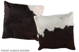 Chocolate 16"x16" Brazilian Cowhide Pillow #A36279 by Hudson Hides