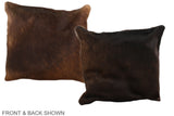 Chocolate 16"x16" Brazilian Cowhide Pillow #A36309 by Hudson Hides