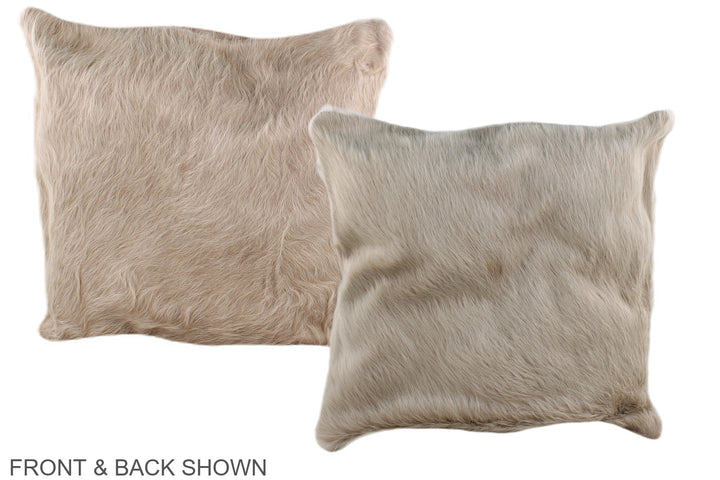 Champagne 16"x16" Brazilian Cowhide Pillow #A36313 by Hudson Hides