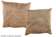 Beige 16"x16" Brazilian Cowhide Pillow #A36331 by Hudson Hides