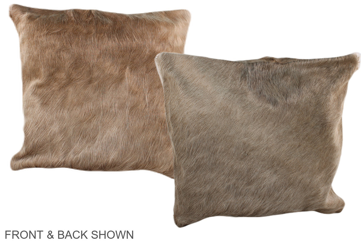 Taupe Cowhide Pillow #A36339