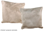 Champagne 16"x16" Brazilian Cowhide Pillow #A36343 by Hudson Hides