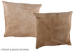 Beige 16"x16" Brazilian Cowhide Pillow #A36349 by Hudson Hides