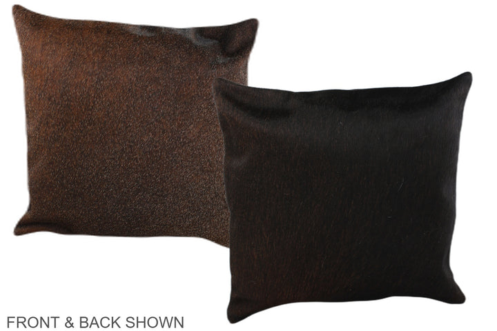 Chocolate 16"x16" Brazilian Cowhide Pillow #A36355 by Hudson Hides