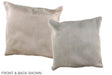 Champagne 16"x16" Brazilian Cowhide Pillow #A36360 by Hudson Hides