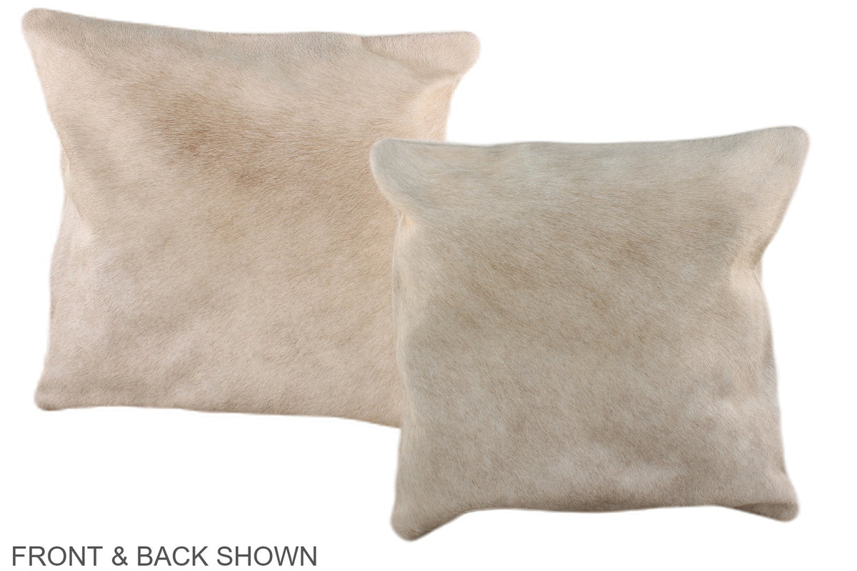 Champagne Cowhide Pillow #A36362