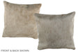 Champagne 16"x16" Brazilian Cowhide Pillow #A36367 by Hudson Hides