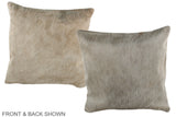 Champagne 16"x16" Brazilian Cowhide Pillow #A36367 by Hudson Hides