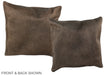 Taupe 16"x16" Brazilian Cowhide Pillow #A36370 by Hudson Hides