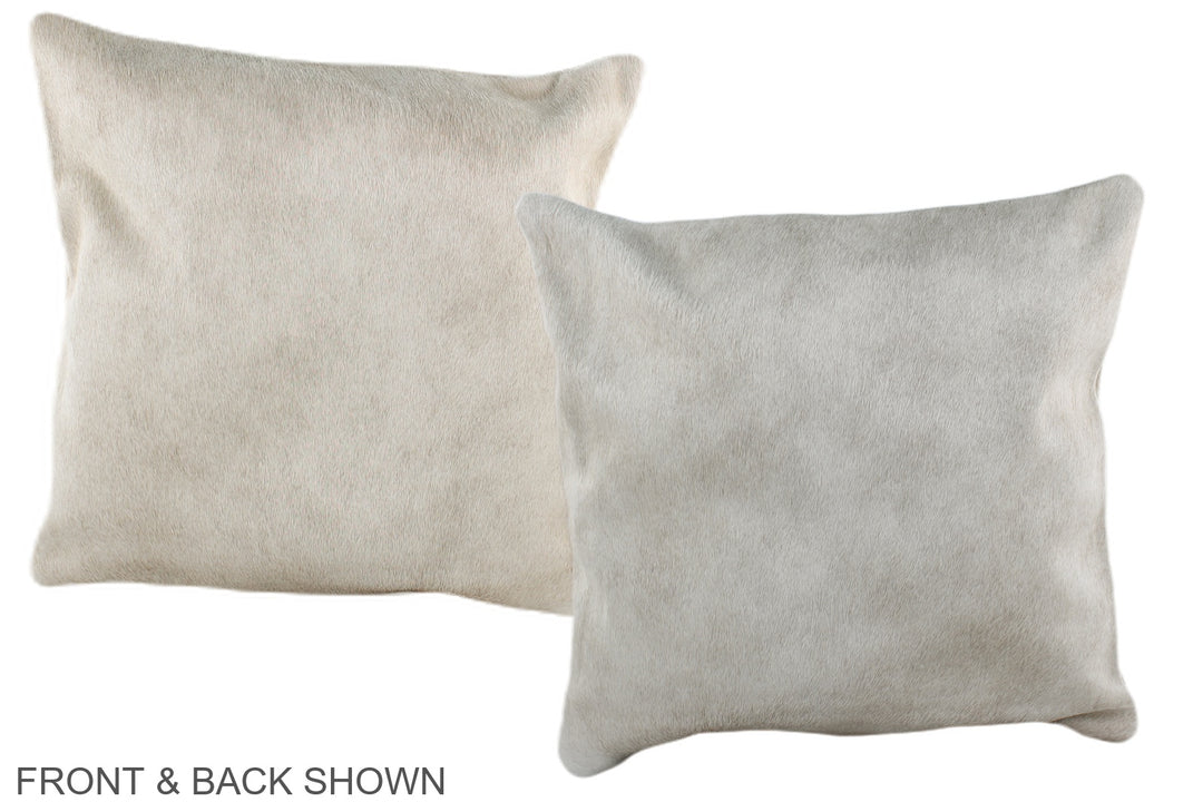 Champagne 16"x16" Brazilian Cowhide Pillow #A36373 by Hudson Hides